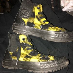 Converse Woolrich Black Yellow Wool Hi Top